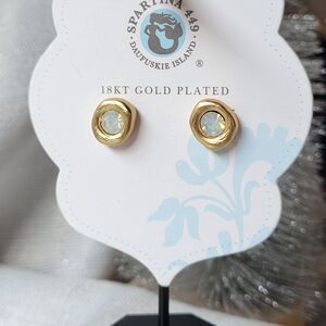 Spartina 449 18K Gold and Crystal Earrings